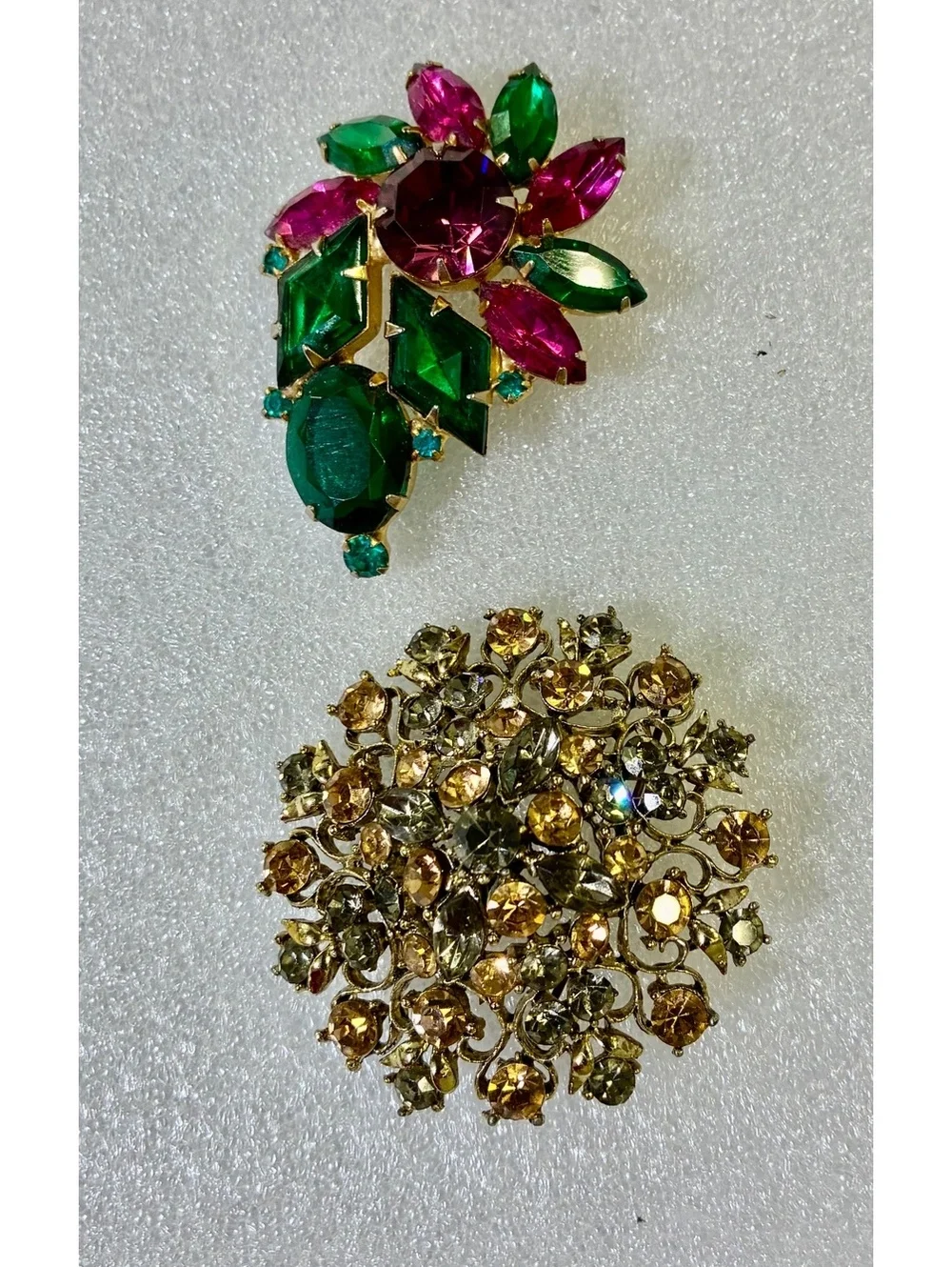 Vintage 9-Piece Jewelry Estate Bundle with Juliana Starburst Brooch and Earrings